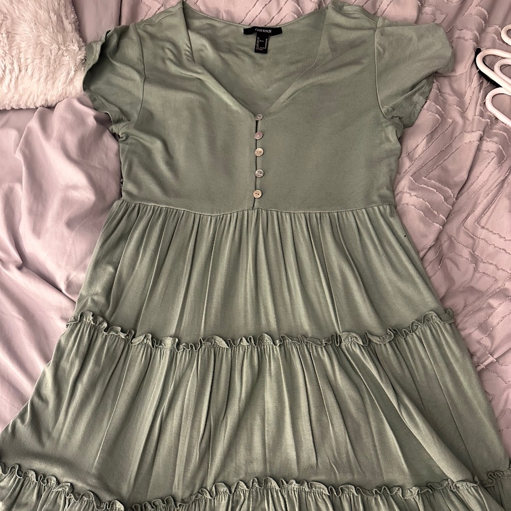 Ruffled Flowy Dress